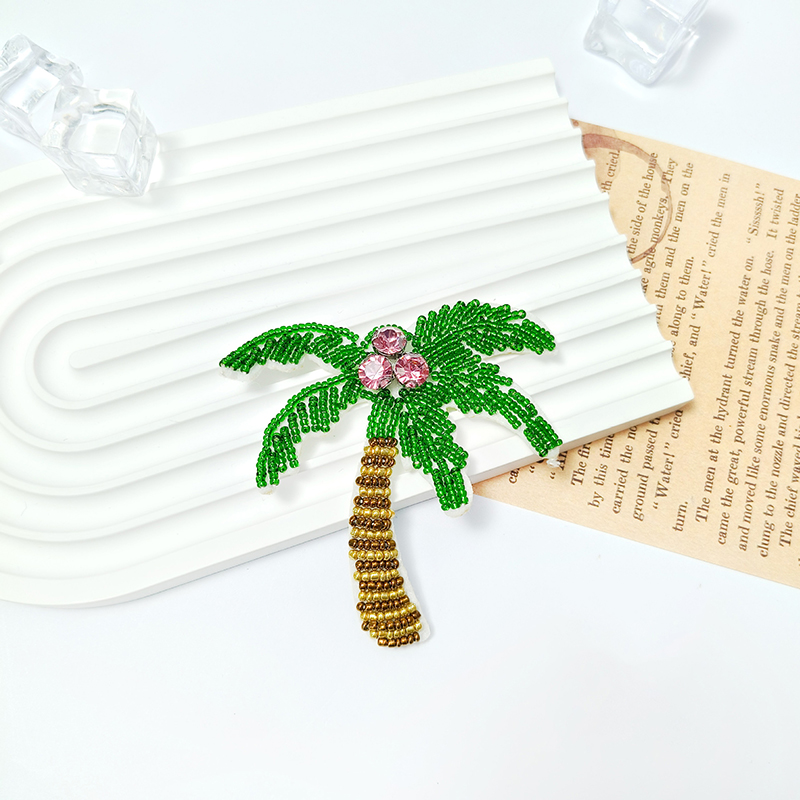 1Pc 3D Coconut Tree Beaded Pat – Craft Embellishments recenzja i cena
