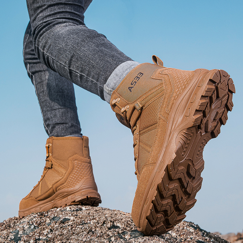 Men's Military Tactical Boots  – Guipure Lace Panel recenzja i cena