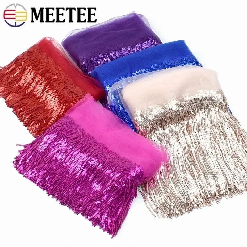 2/5/10Yards Sequin Embroidery  – Beaded Trim Fringe recenzja i cena