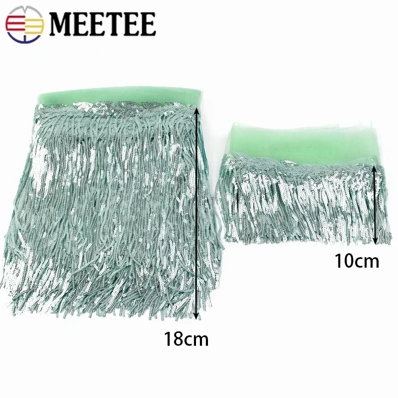 2/5/10Yards Sequin Embroidery  – Beaded Trim Fringe recenzja i cena