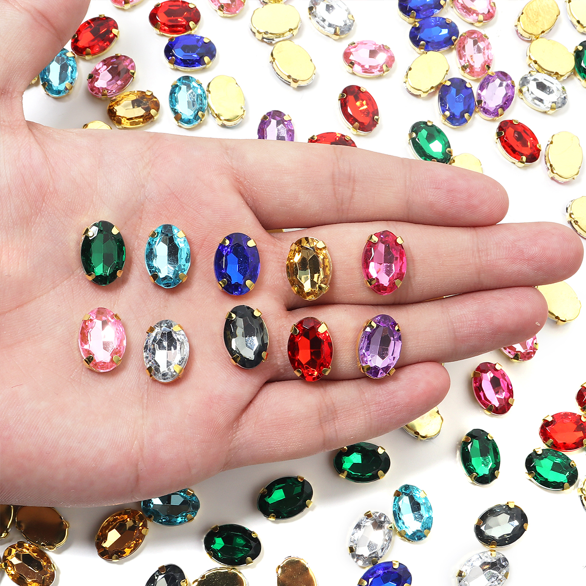 50pcs Gold Color Stainless Ste – Sew On Rhinestone recenzja i cena