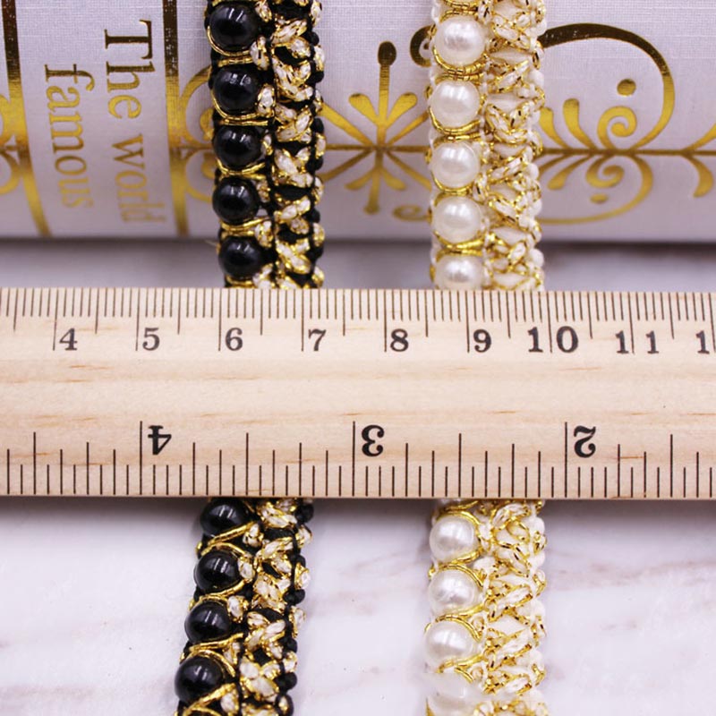 10yards DIY accessories Pearl  – Beaded Trim Fringe recenzja i cena