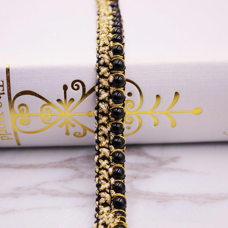 10yards DIY accessories Pearl  – Beaded Trim Fringe recenzja i cena