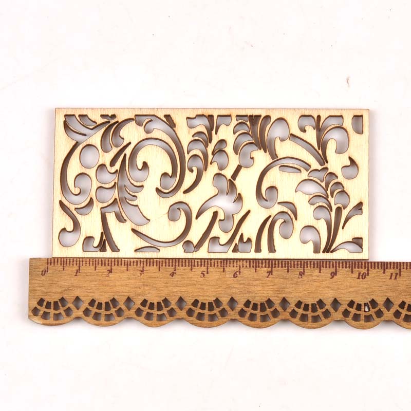 5Pcs Hollow Lace Wood Crafts F – Embellishments For Scrapbooking recenzja i cena