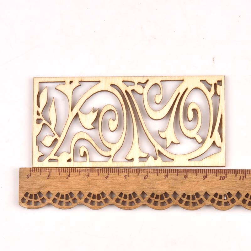 5Pcs Hollow Lace Wood Crafts F – Embellishments For Scrapbooking recenzja i cena