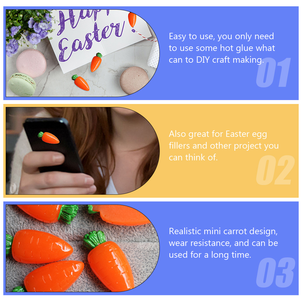  20 Pcs Simulated Carrot Acces – Embellishments For Scrapbooking recenzja i cena