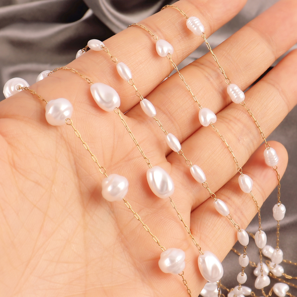 1Meters Stainless Steel Chain  – Pearl Trim Chain recenzja i cena