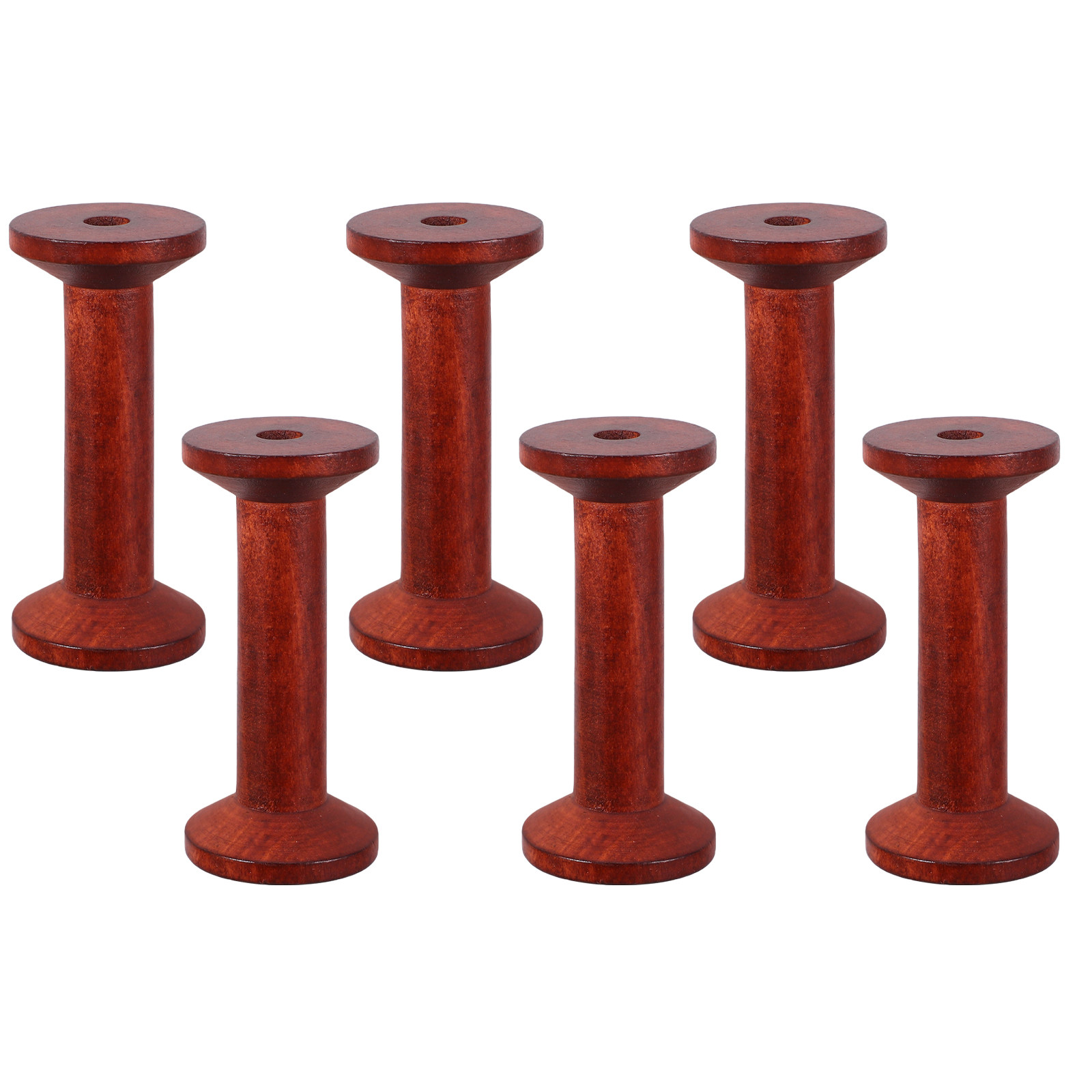 6Pcs Wooden Empty Spools for C – Embroidery Craft recenzja i cena