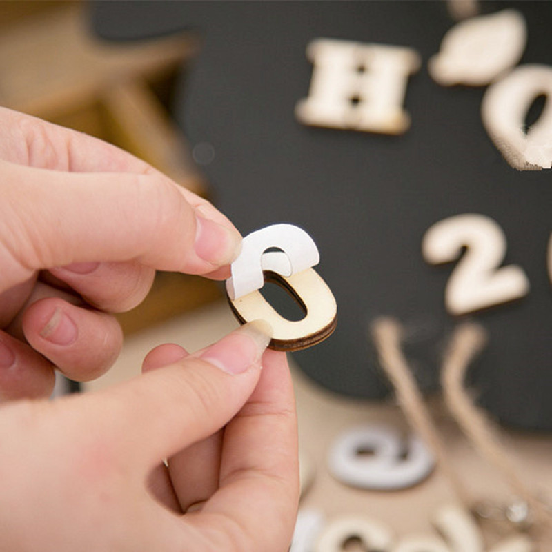 Self-sticking Wooden 0-9 Numbe – Embellishments For Scrapbooking recenzja i cena