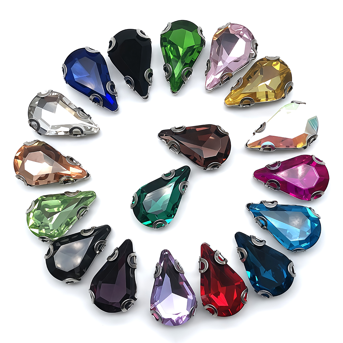 Water Drop Crystal Glass Rhine – Sew On Rhinestone recenzja i cena