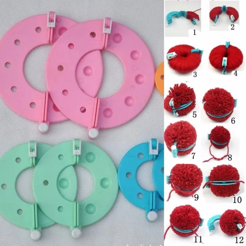 8PCS 4Sizes Fluff Ball Weaver  – Pom Pom Maker Tool recenzja i cena