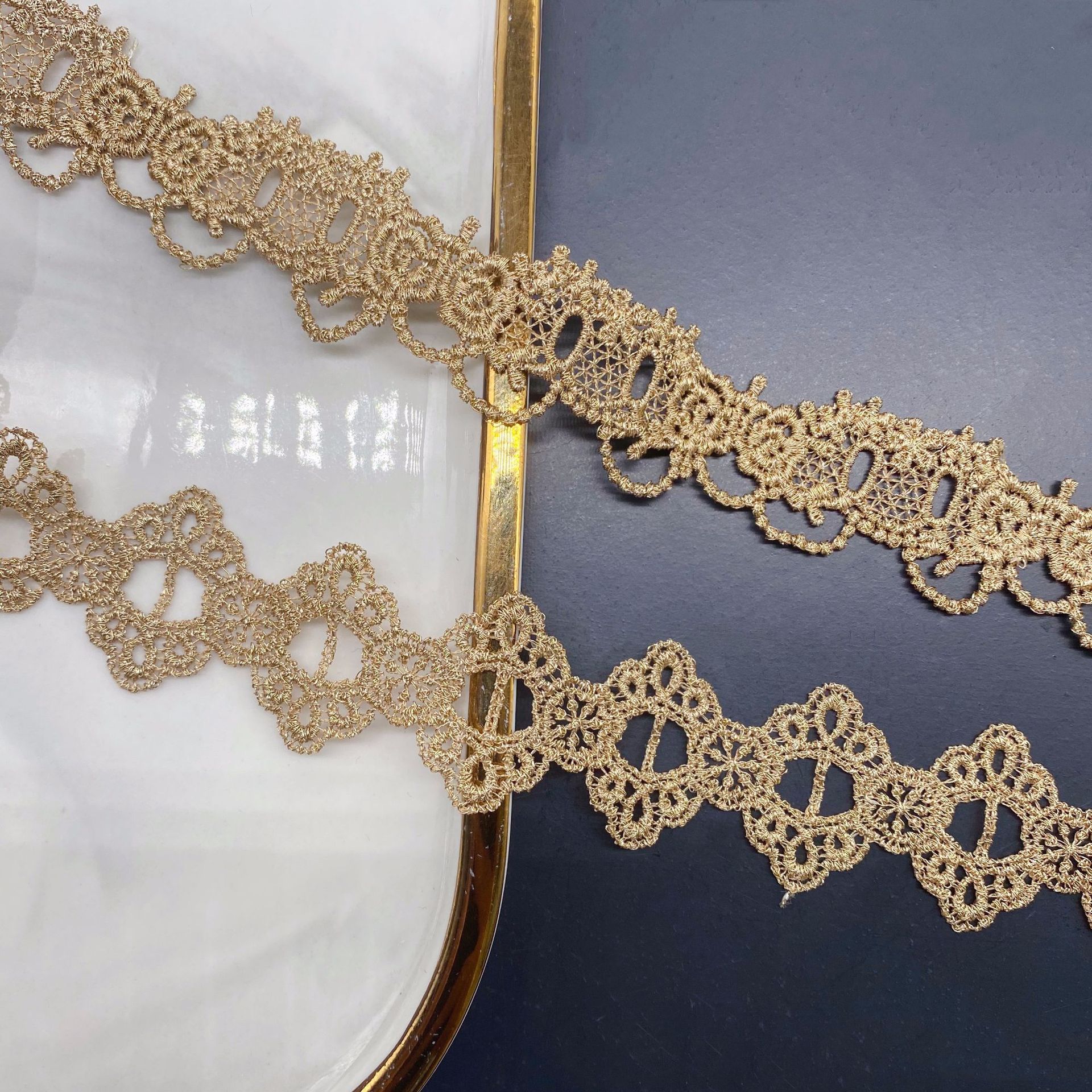2yards Golden Embroidered Love – Lace Ribbon Trim recenzja i cena