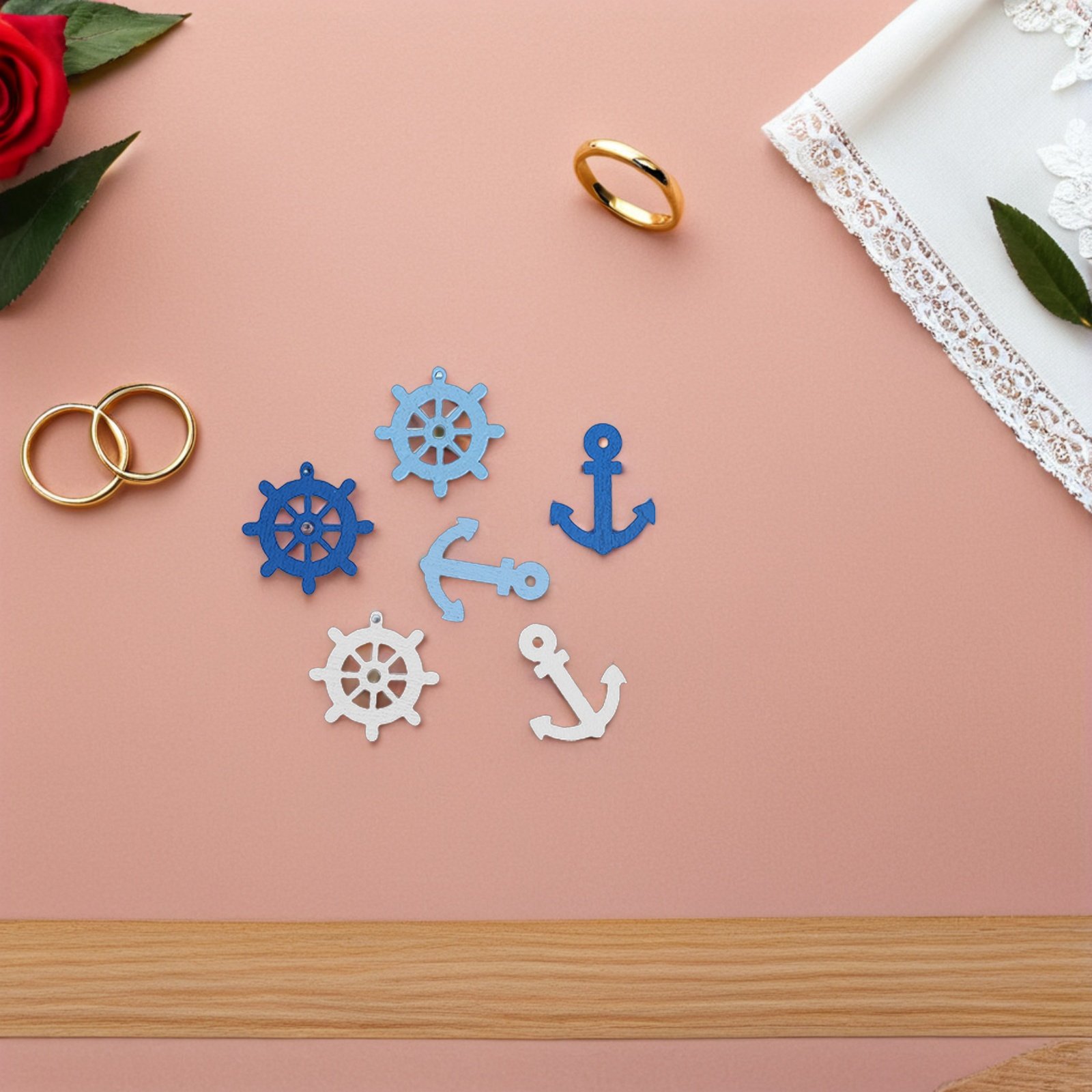 100 Pcs Wooden Anchor Mini Pen – Embellishments For Scrapbooking recenzja i cena