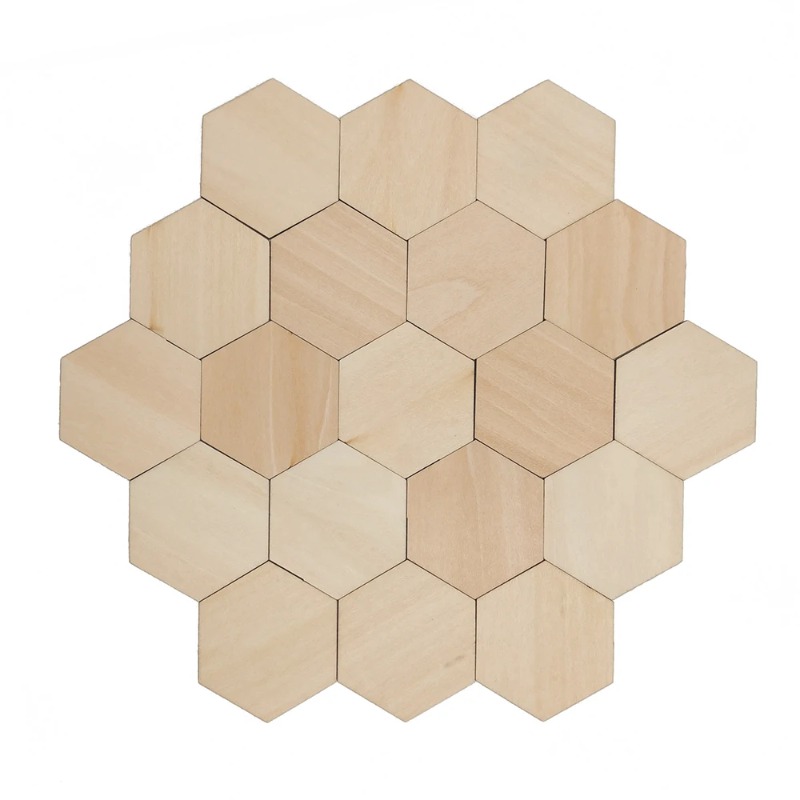 10-120mm Wooden Hexagon Blank  – Craft Embellishments recenzja i cena