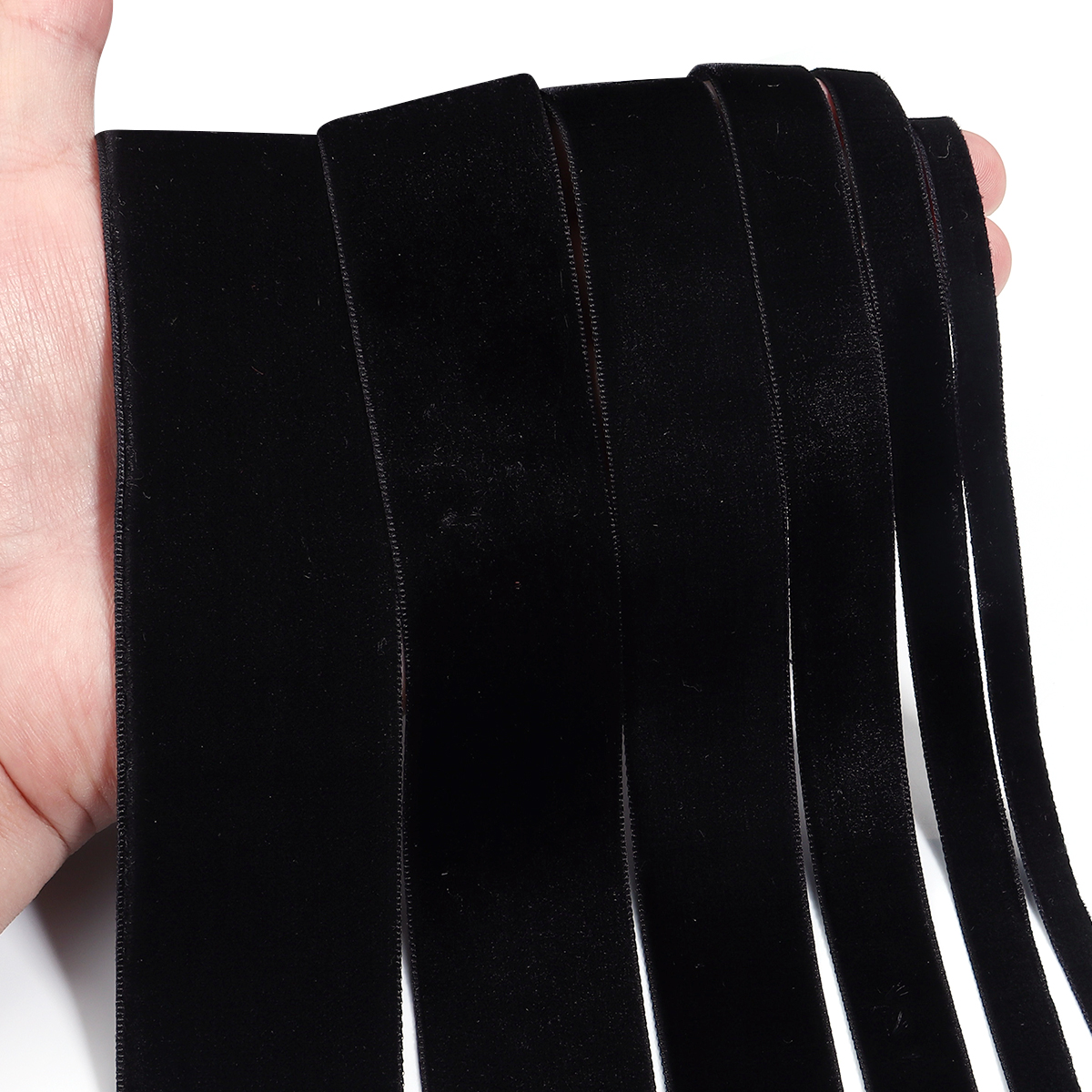 5-10Yards Black Velvet Ribbon  – Velvet Ribbon Roll recenzja i cena