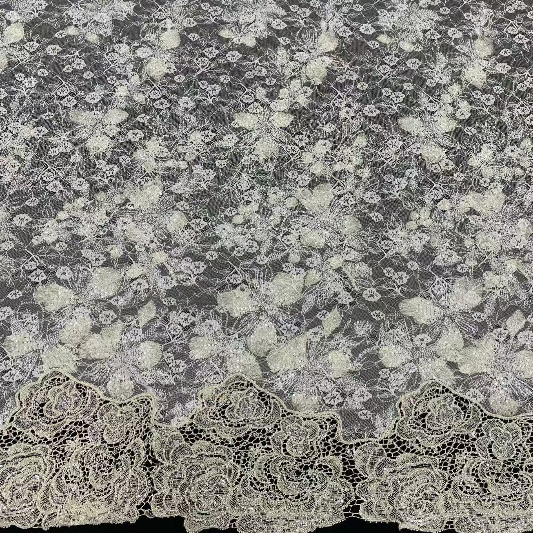 Lastest African French Floral  – Beaded Trim Fringe recenzja i cena
