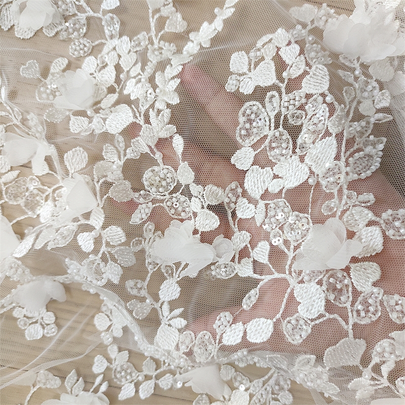 Ivory 3D Floral Hand Beaded La – Craft Embellishment recenzja i cena