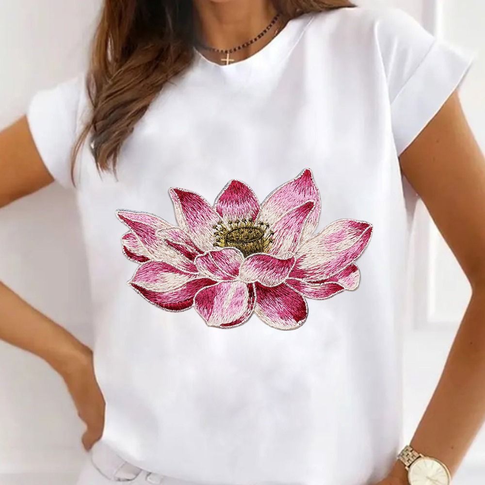 Soft Lotus Flower Patch Embroi – Applique Patch Flower recenzja i cena