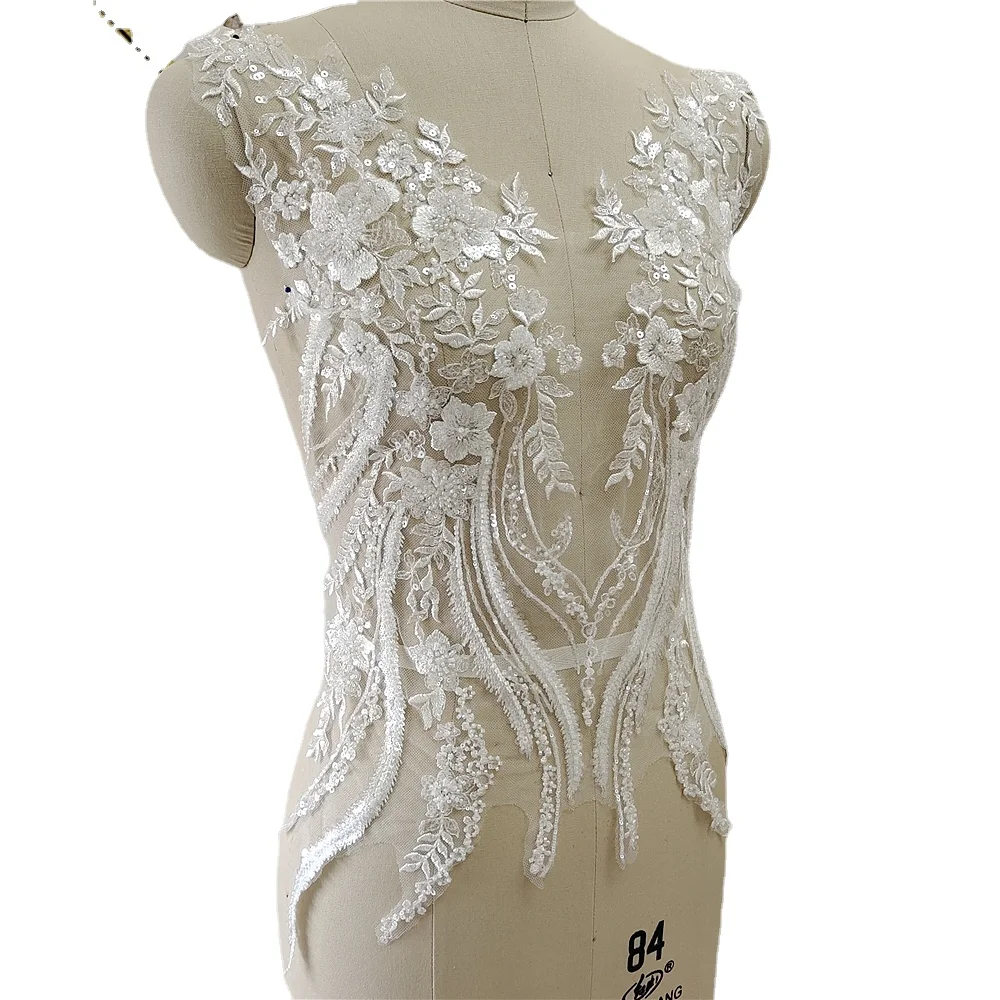 New Beaded Sequins Lace Mirror – Applique Patch Flower recenzja i cena