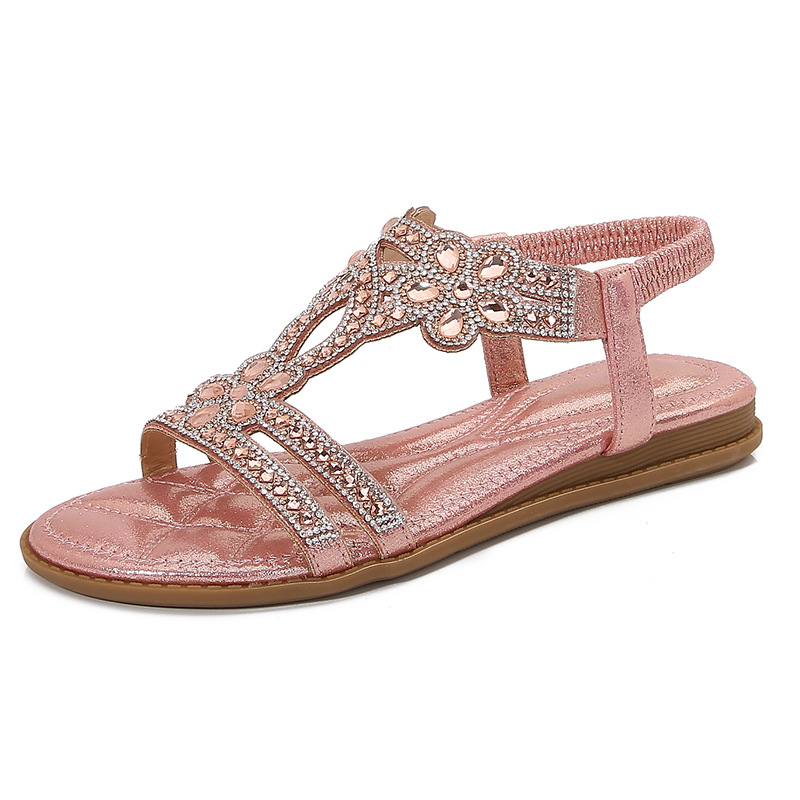 Big Size Openwork Sandals Bohe – Sew On Rhinestone recenzja i cena