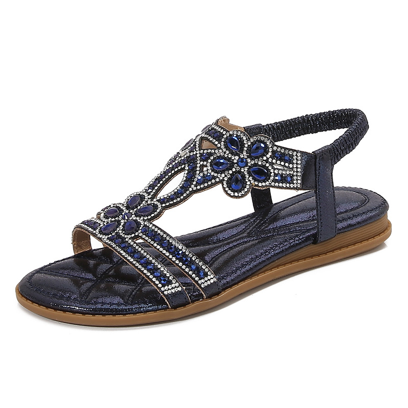 Big Size Openwork Sandals Bohe – Sew On Rhinestone recenzja i cena