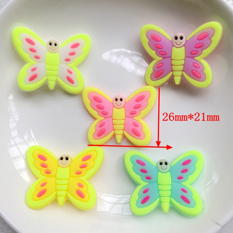 10pcs Cute Large butterfly PVC – Embellishment Glue Craft recenzja i cena