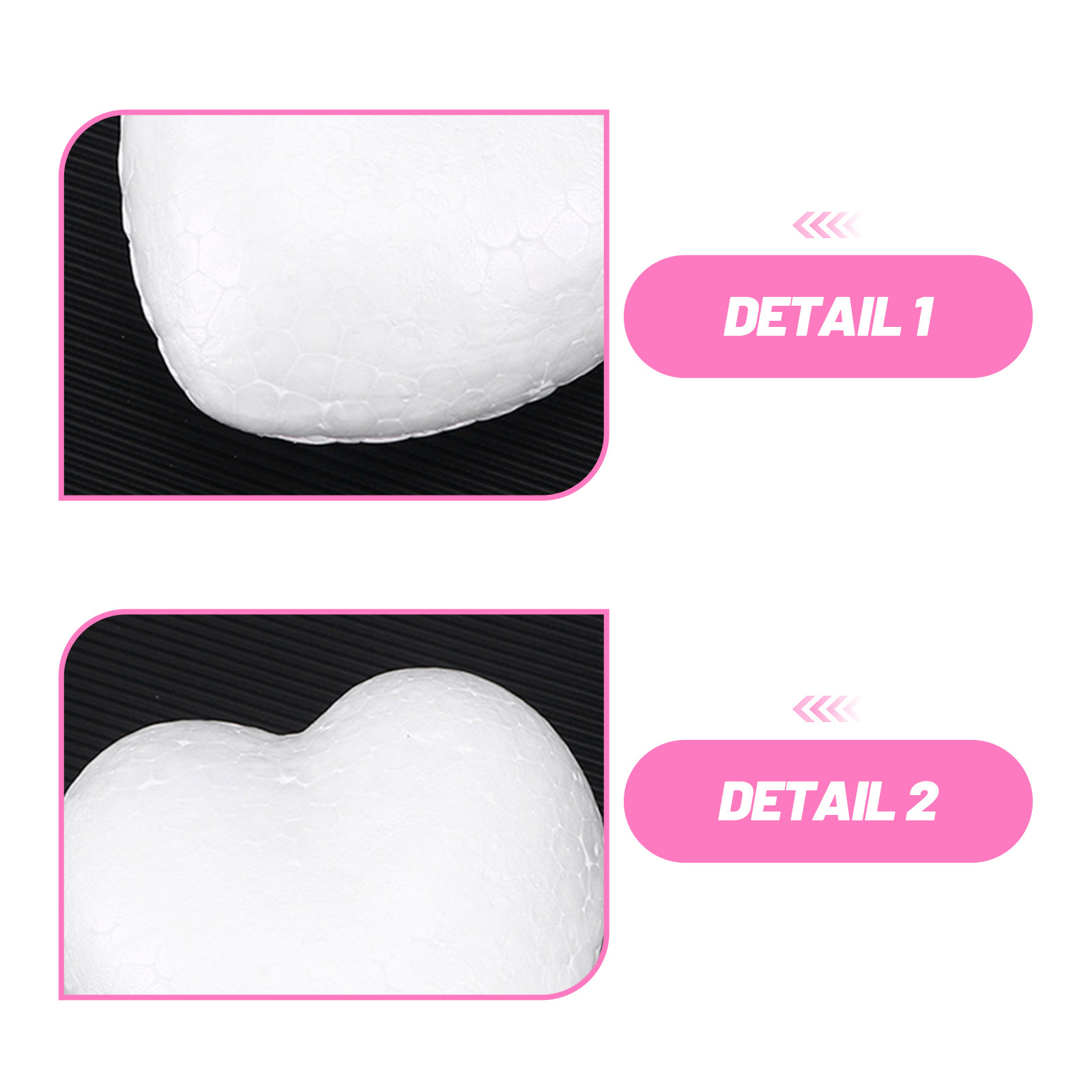 20Pcs Blank Heart Foam Balls L – Craft Embellishment recenzja i cena