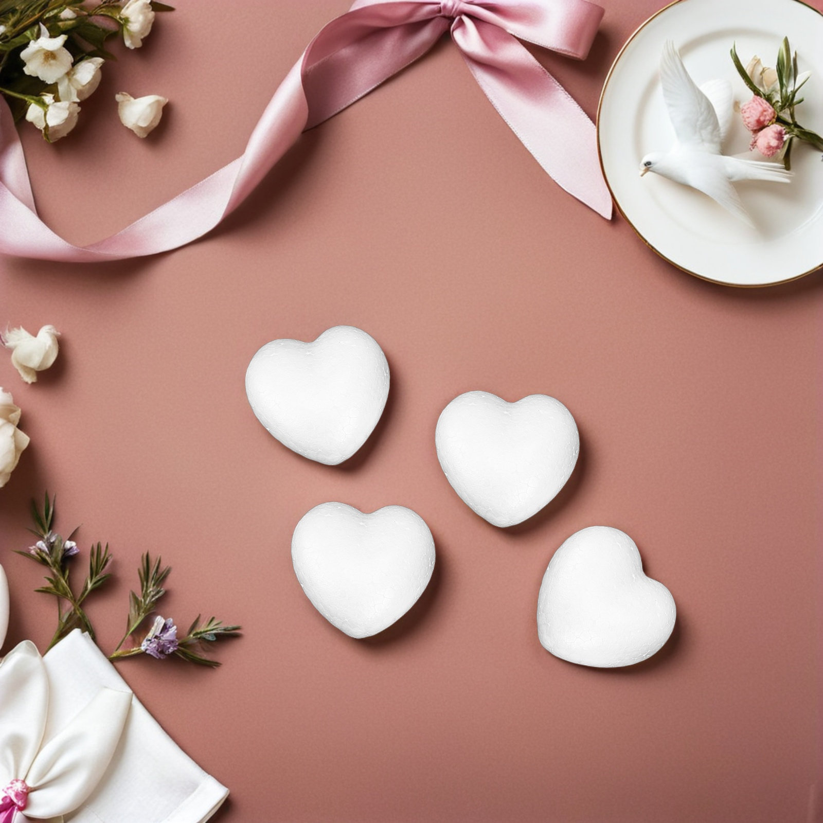 20Pcs Blank Heart Foam Balls L – Craft Embellishment recenzja i cena
