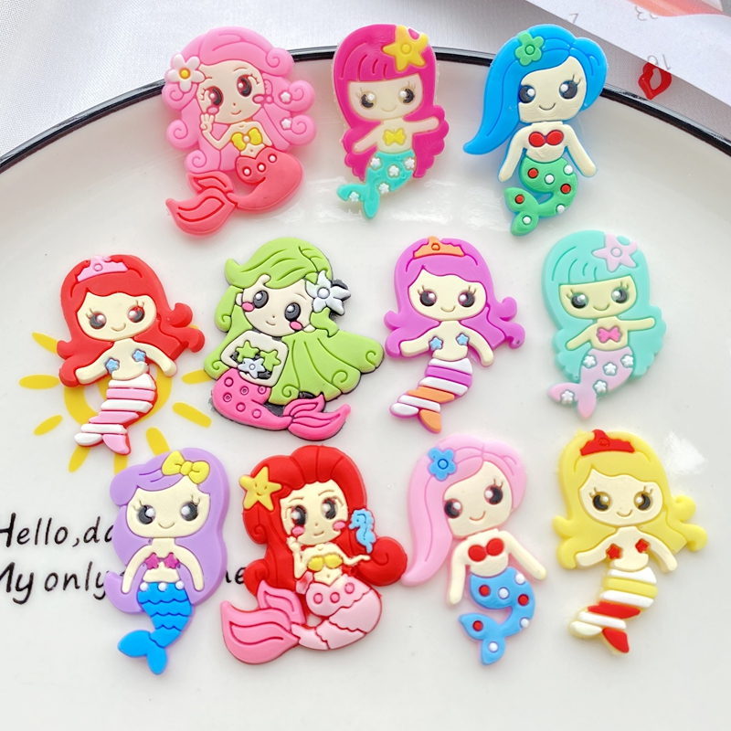 10pcs New Cute Cartoon Mermaid – Embellishment Glue Craft recenzja i cena
