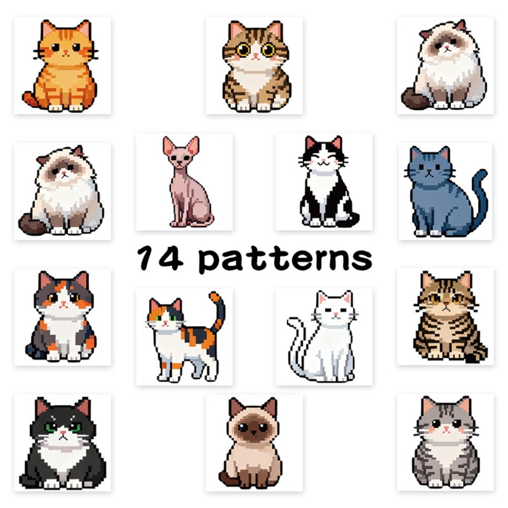 500 Pcs/Roll Cute Pixel Cat St – Craft Embellishment World recenzja i cena