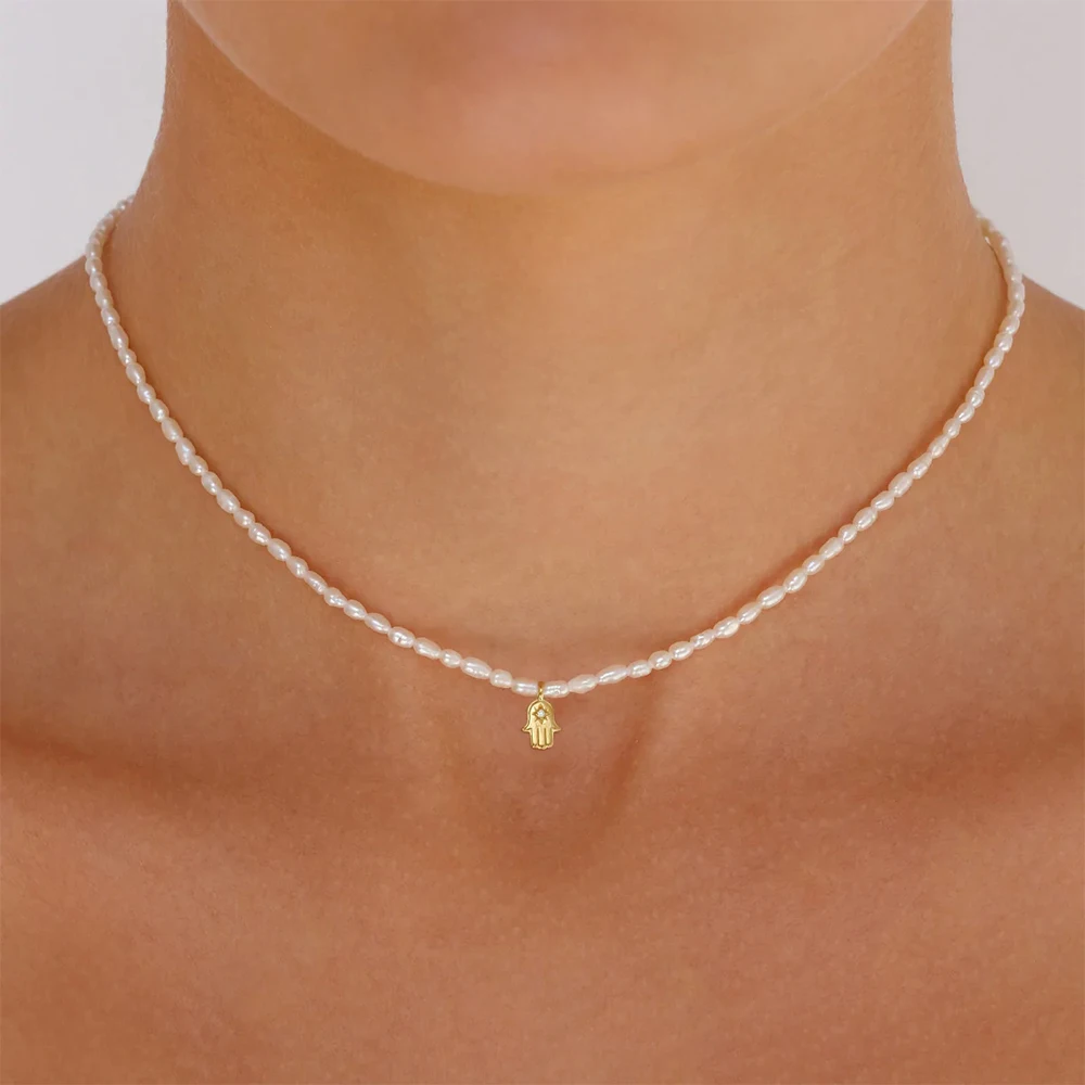 BOAKO Pearl Necklace Silver 92 – Pearl Trim Chain recenzja i cena