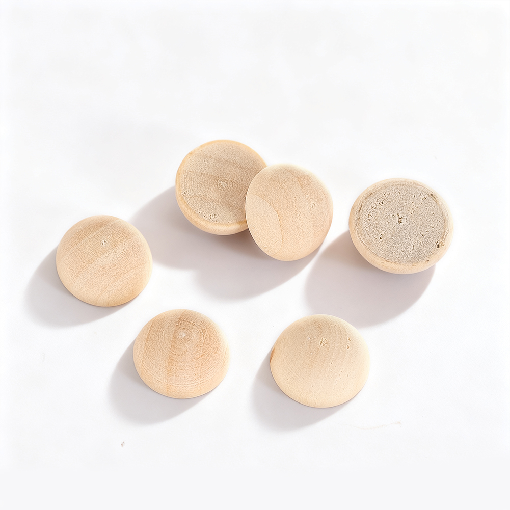 120pcs 15mm Half Wood Balls Un – Craft Embellishments recenzja i cena