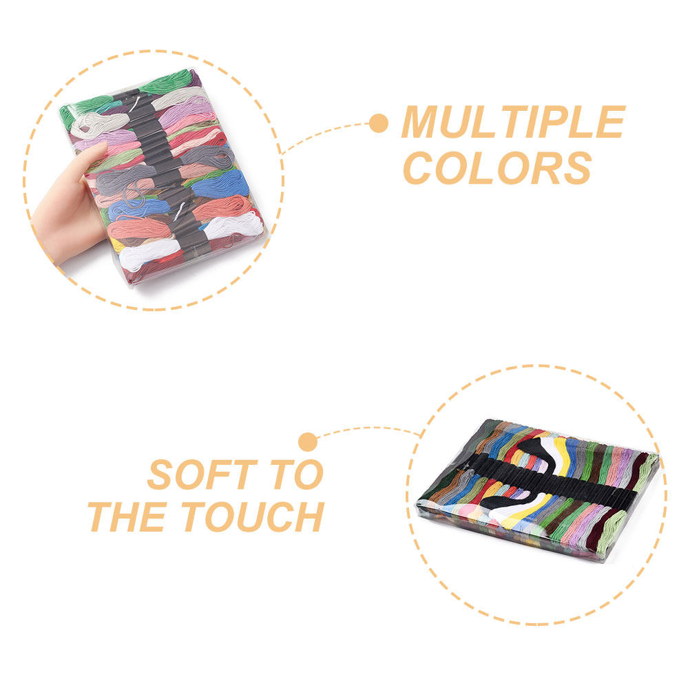 50 Bundles Cross Stitch Floss  – Embroidery Craft recenzja i cena