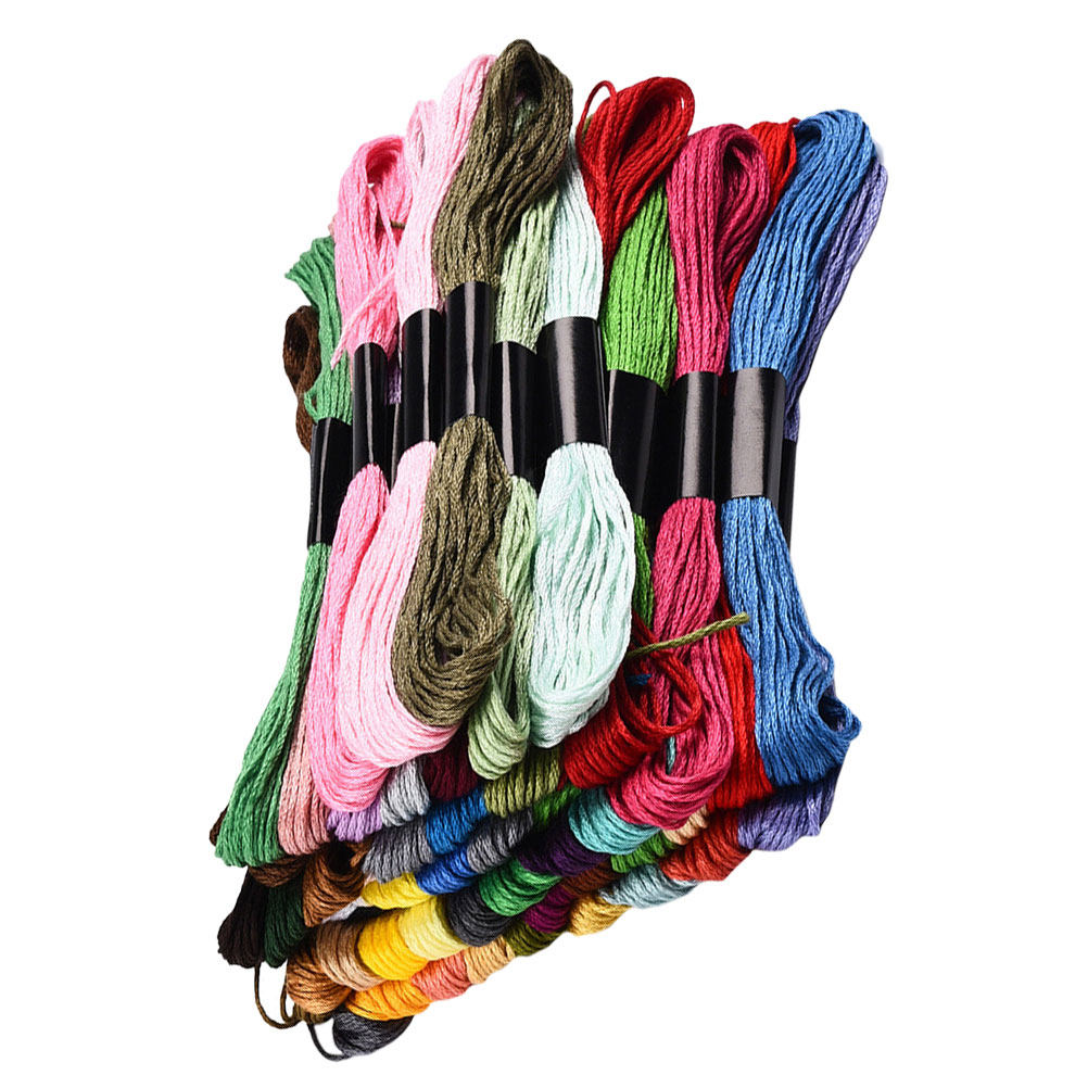 50 Bundles Cross Stitch Floss  – Embroidery Craft recenzja i cena