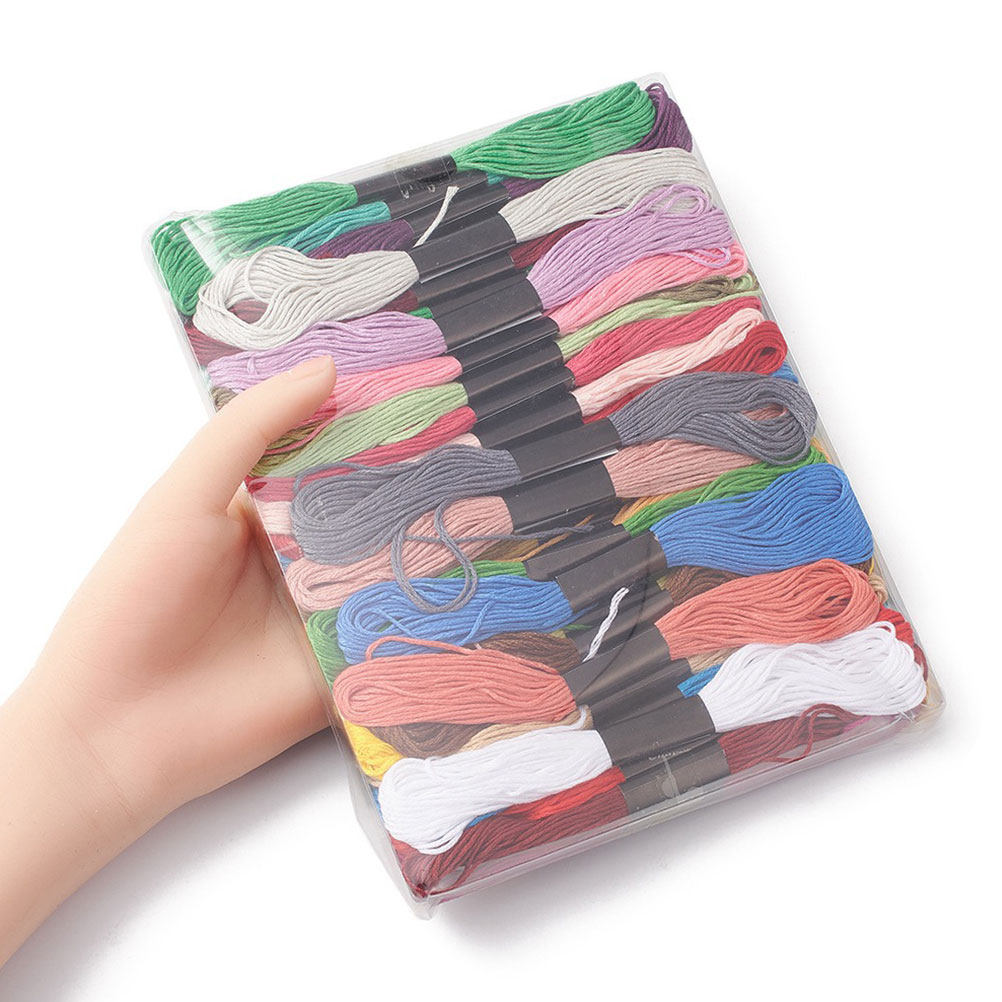 50 Bundles Cross Stitch Floss  – Embroidery Craft recenzja i cena