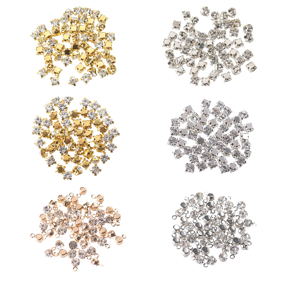 50Pcs Mini Rhinestone Buttons  – Sew On Rhinestone recenzja i cena