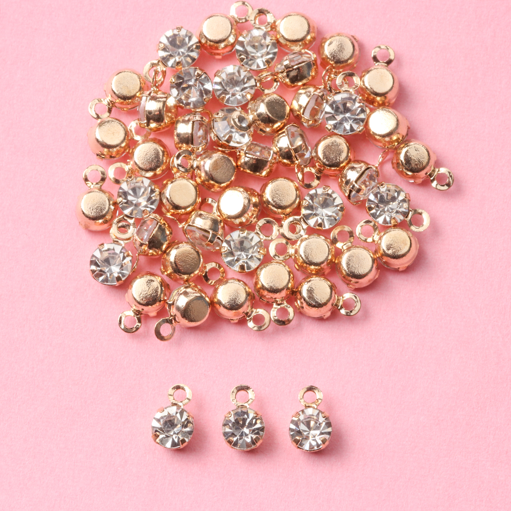 50Pcs Mini Rhinestone Buttons  – Sew On Rhinestone recenzja i cena