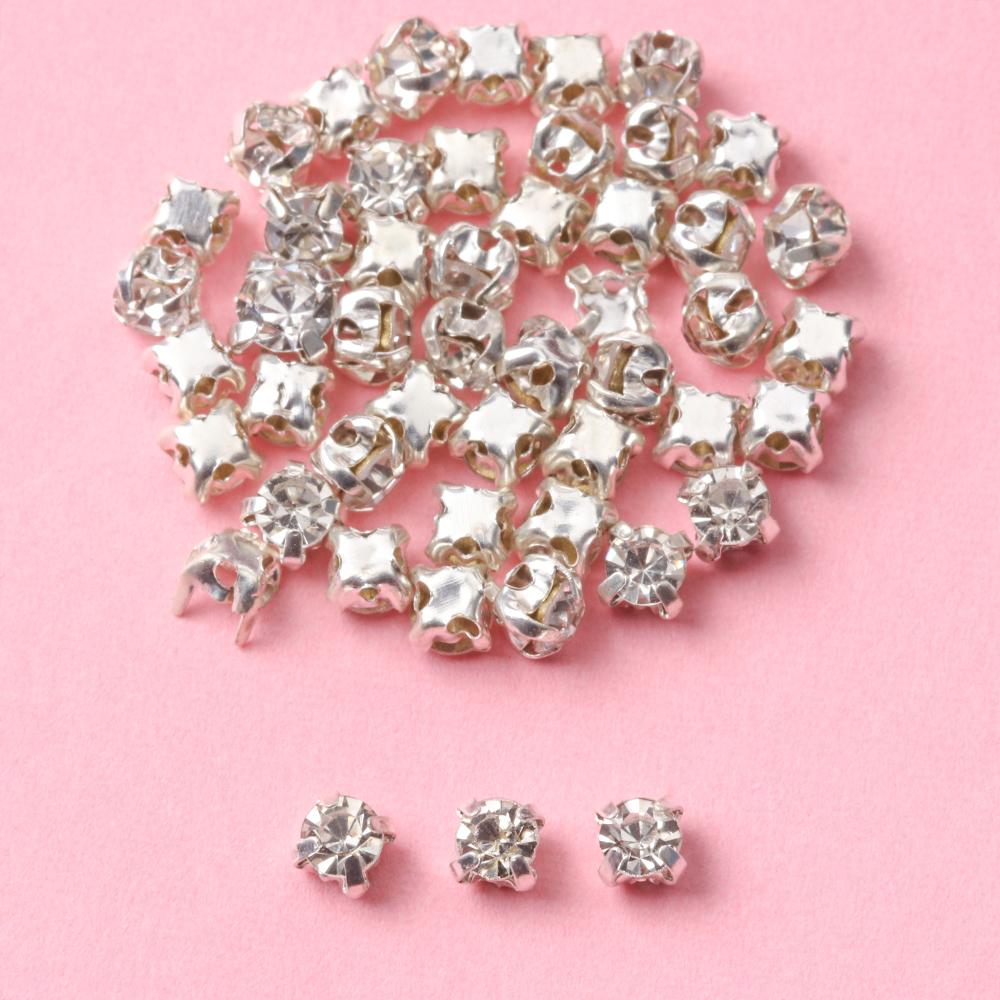 50Pcs Mini Rhinestone Buttons  – Sew On Rhinestone recenzja i cena