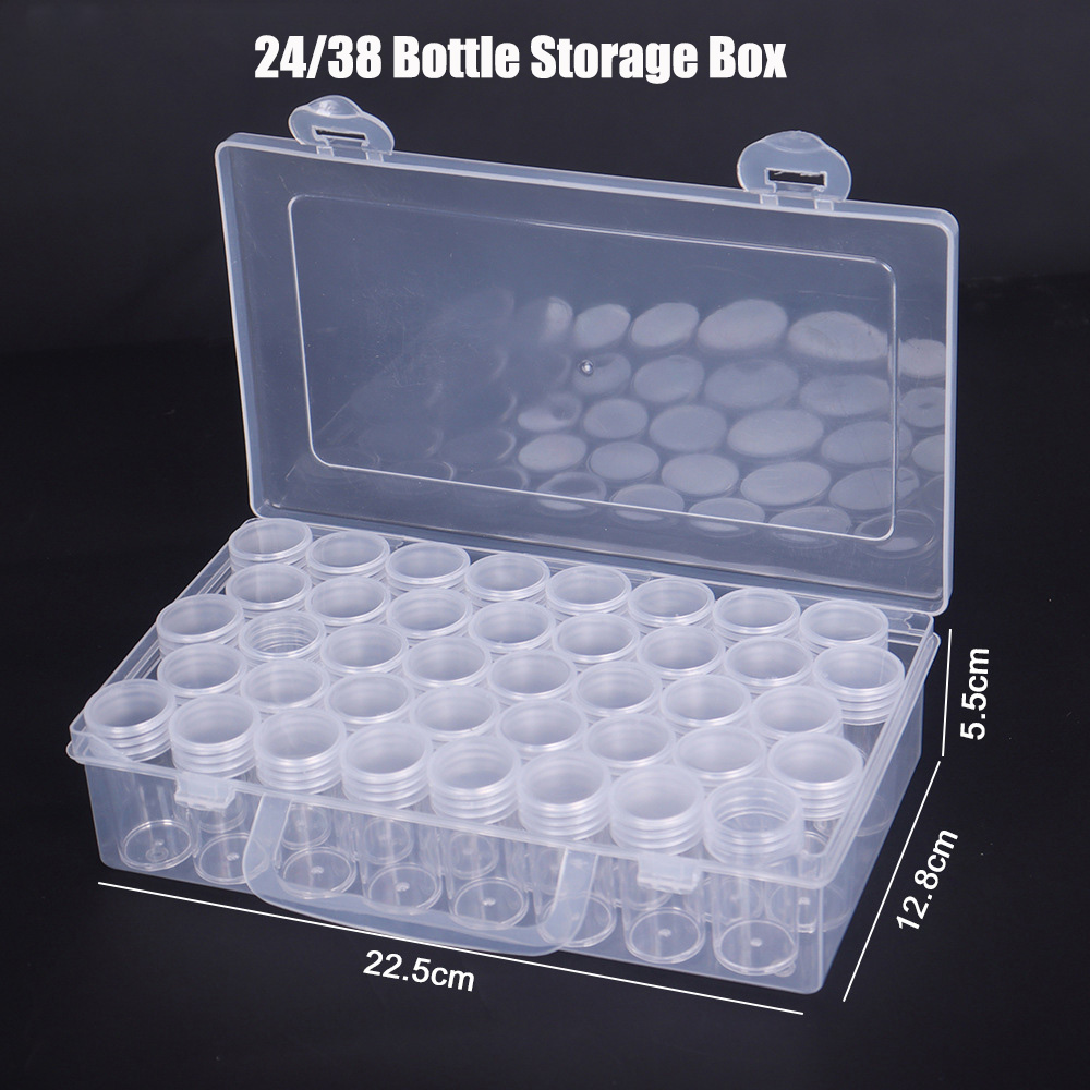 Bottles Box Storage Transparen – Craft Embellishment Storage recenzja i cena