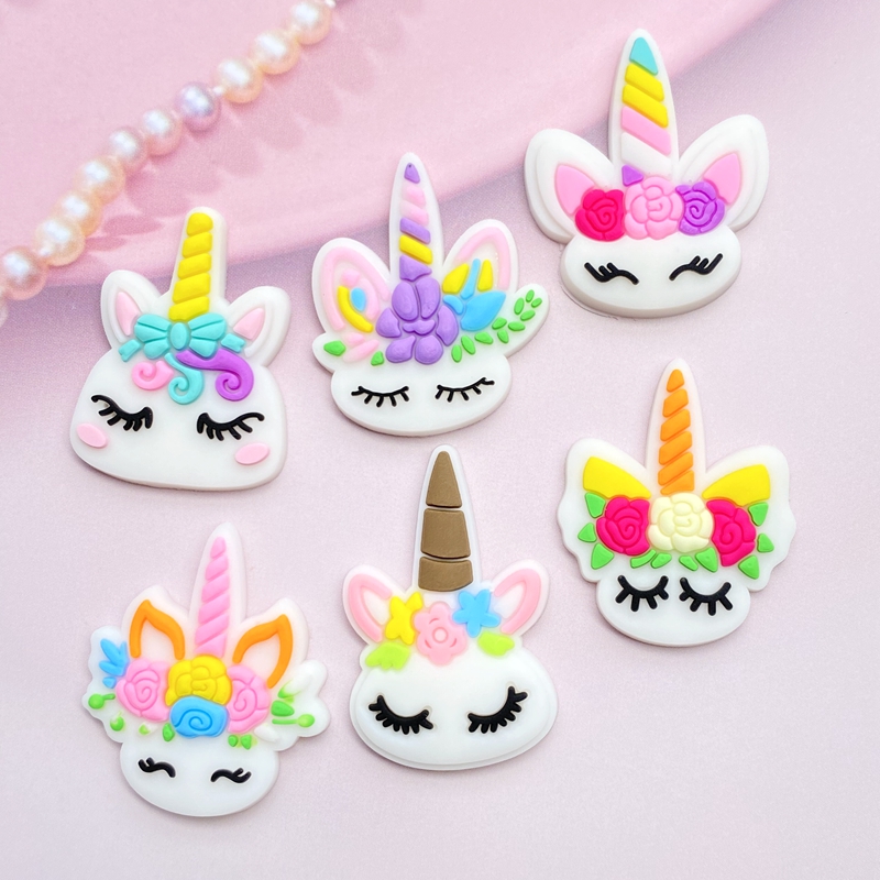 12pcs Cute Mini Unicorn head P – Embellishment Glue Craft recenzja i cena