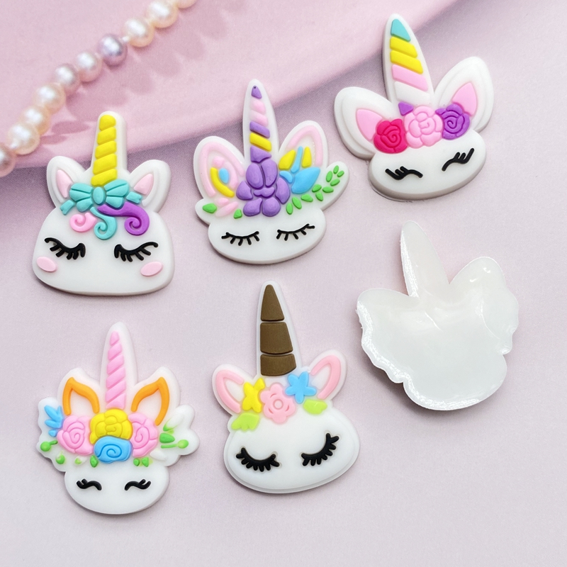 12pcs Cute Mini Unicorn head P – Embellishment Glue Craft recenzja i cena