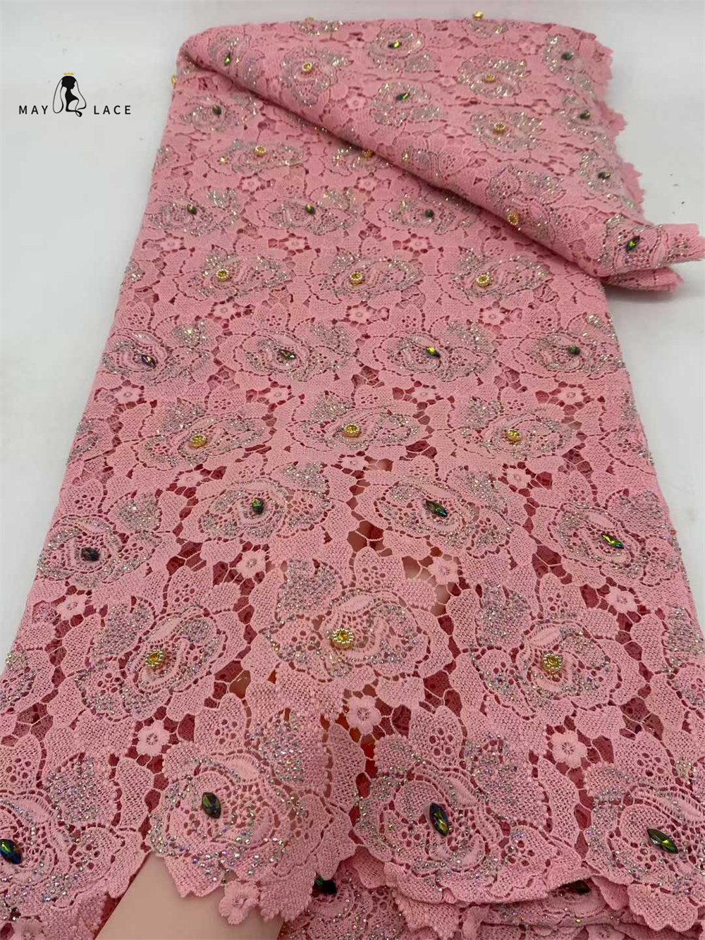 Latest Cord Guipure Lace Fabri – Crystal Mesh Fabric recenzja i cena